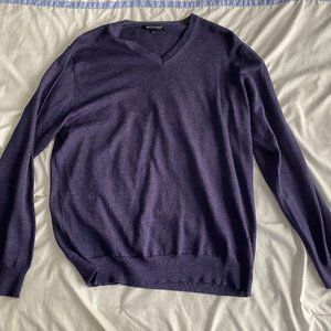 Britches Sweater Men's Purple Pullover Merino Wool